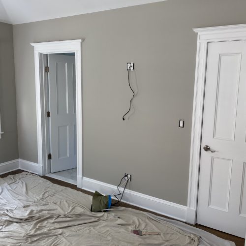 grey wall interior painting